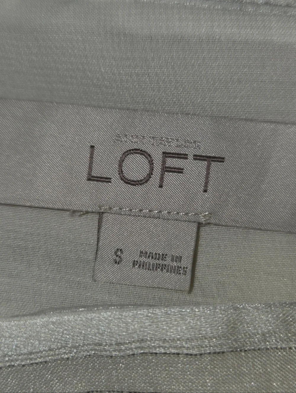 LOFT White Boatneck Short Sleeve Textured‎ Top
